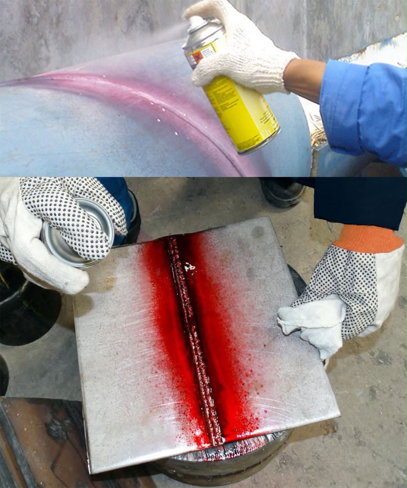 Liquid Penetrant Testing (LPT) practical training